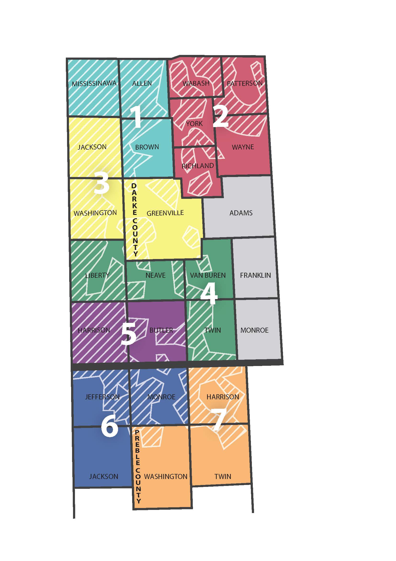 County Territory Map